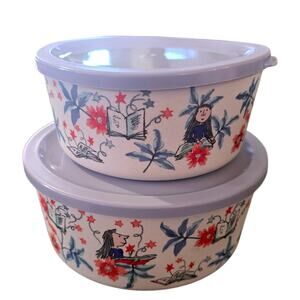 Cath Kidston x Roald Dahl Matilda Storage Container Set Of 2